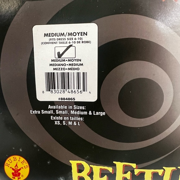 Rubie's Striped Beetlejuice Costume with Black and White - Picture 2 of 5